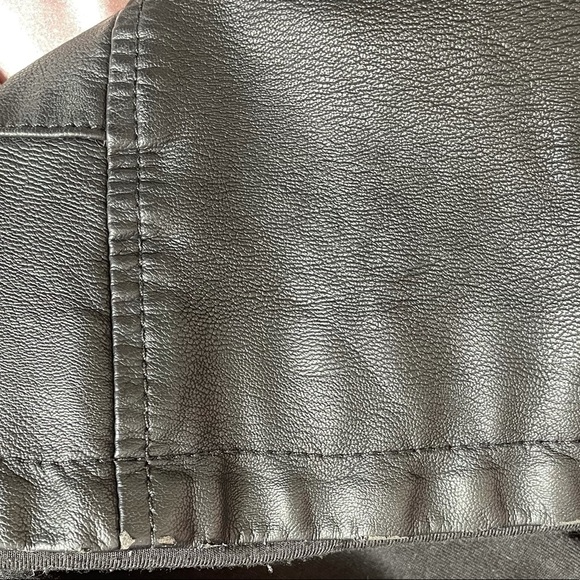 Topshop | Faux Leather Peplum Biker Jacket - Picture 11 of 12